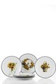 Set platouri servire desert (6 Pieces), L'essentiel Maison, 710KTP3763, Negru