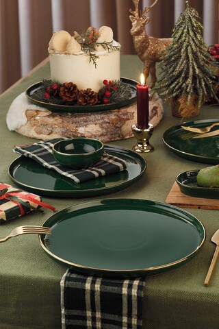 Set platouri servire desert (4 Pieces), L'essentiel Maison, 710KTP4569, Verde