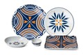 Set de mic dejun (18 piese), L'essentiel Maison, 710KTP9806, Platou: 21 cm (6 bucăți), Multicolor
