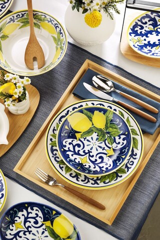 Serviciu de masa (27 piese), L'essentiel Maison, 710KTP4553, Farfurie: 21 cm (6 bucăți), Multicolor
