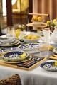 Serviciu de masa (27 piese), L'essentiel Maison, 710KTP4553, Farfurie: 21 cm (6 bucăți), Multicolor