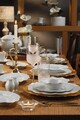 Serviciu de masa (83 piese), L'essentiel Maison, 710KTP9732, Capac pentru bol pentru serviciu de supă (1 bucată), Alb/Auriu