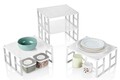 Organizator pentru frigider (4 Pieces), L'essentiel Maison, 734LRN1105, Dimensiuni: 27,5 x 31,5 x 15 cm (4 bucăți), Alb