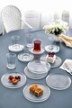 Set pentru ceai (18 Pieces), L'essentiel Maison, 111LIV1102, Farfurie (6 bucăți), Transparent