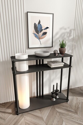Lampadar, L'essentiel Maison, 666PTR1170, Negru