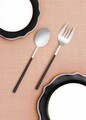 Set ustensile pentru gatit (2 Pieces), L'essentiel Maison, 280TMA3701, Dimensiuni: 28 x 6 x 1 cm (2 bucăți), Argintiu / Negru