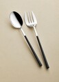 Set ustensile pentru gatit (2 Pieces), L'essentiel Maison, 280TMA3701, Dimensiuni: 28 x 6 x 1 cm (2 bucăți), Argintiu / Negru