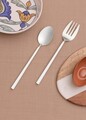 Set ustensile pentru gatit (2 Pieces), L'essentiel Maison, 280TMA3702, Dimensiuni: 28 x 6 x 1 cm (2 bucăți), Argintiu/Alb
