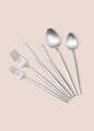 Set tacamuri (36 Pieces), L'essentiel Maison, 280TMA3714, Furculiță de masă: 22 x 3 cm (6 bucăți), Argintiu mat