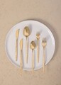 Set tacamuri (36 Pieces), L'essentiel Maison, 280TMA3719, Furculiță de masă: 22 x 3 cm (6 bucăți), Auriu