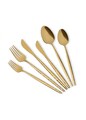 Set tacamuri (36 Pieces), L'essentiel Maison, 280TMA3719, Furculiță de masă: 22 x 3 cm (6 bucăți), Auriu