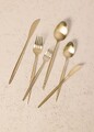 Set tacamuri (36 Pieces), L'essentiel Maison, 280TMA3720, Furculiță de masă: 22 x 3 cm (6 bucăți), Aur Mat