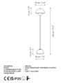 Lampadar, L'essentiel Maison, 892OPV3304, Albastru