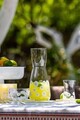 Set pahare pentru ceai (12 Pieces), L'essentiel Maison, 127RKL1204, Farfurie: 12,6 x 12,6 x 1,5 cm (6 bucăți), Transparent / Galben