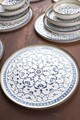 Set de mic dejun (14 Pieces), L'essentiel Maison, 335RTN1217, Platou: 22 cm (2 bucăți), Multicolor