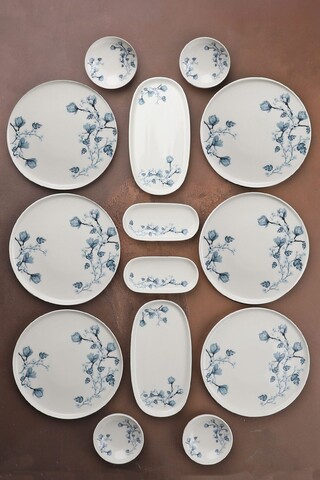 Set de mic dejun (14 Pieces), L'essentiel Maison, 335RTN1215, Platou: 22 cm (2 bucăți), Multicolor
