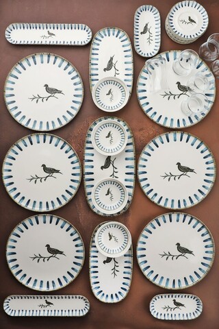 Set de mic dejun (29 Pieces), L'essentiel Maison, 335RTN1211, Oval de măslin: (2 bucăți), Multicolor
