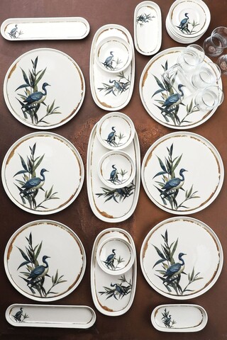 Set de mic dejun (29 Pieces), L'essentiel Maison, 335RTN1209, Oval de măslin: (2 bucăți), Multicolor