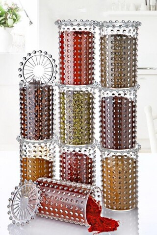 Set recipiente depozitare (9 Pieces), L'essentiel Maison, 196RWE5717, Transparent