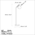 Lampadar, L'essentiel Maison, 521SHN2257, Negru