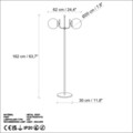 Lampadar, L'essentiel Maison, 521SHN2259, Negru