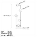 Lampadar, L'essentiel Maison, 521SHN2261, Negru