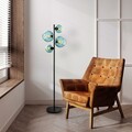Lampadar, L'essentiel Maison, 521SHN3653, Albastru/Negru