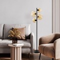 Lampadar, L'essentiel Maison, 521SHN3655, Galben/Negru