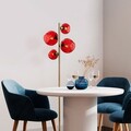 Lampadar, L'essentiel Maison, 521SHN3658, Roșu / Auriu