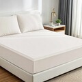 Set de pat pentru o persoana (cearceaf cu elastic si perna) 2 piese, L'essentiel Maison, Muslin 100, Ecru