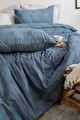 Lenjerie de pat dubla, L'essentiel Maison, Astrid, Albastru indigo