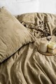 Lenjerie de pat dubla, L'essentiel Maison, Hanna, Verde olive