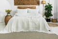 Set cuvertura pique dubla, L'essentiel Maison, Norah, Crem