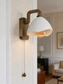 Aplica de perete, L'essentiel Maison, 222VVD1001, Auriu antic / Alb