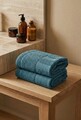 Set covorase de baie 2 piese, L'essentiel Maison, Bath, Albastru petrol