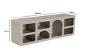 Consola, Hanah Home, Ferlis, 160x51x40 cm, Travertin Marmură / Gresie