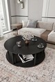 Set masute de cafea, Hanah Home, Yin Yang 3 70, Negru
