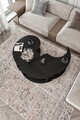 Set masute de cafea, Hanah Home, Yin Yang 3 70, Negru