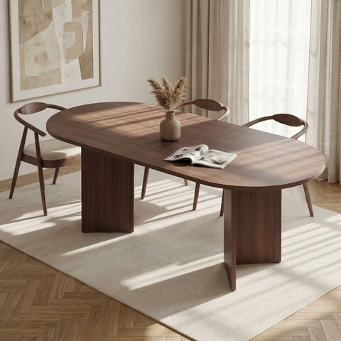 Masa extensibila, Hanah Home, Sorell, 160x75x90 cm, Maro