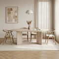 Masa extensibila, Hanah Home, Sorell, 160x75x90 cm, Travertin