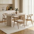 Masa extensibila, Hanah Home, Sorell, 160x75x90 cm, Travertin