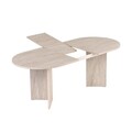 Masa extensibila, Hanah Home, Sorell, 160x75x90 cm, Travertin