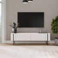 Comoda TV, Hanah Home, Herman, 160x45.6x31.4 cm, Alb