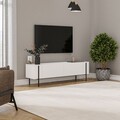 Comoda TV, Hanah Home, Herman, 160x45.6x31.4 cm, Alb