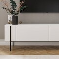 Comoda TV, Hanah Home, Herman, 160x45.6x31.4 cm, Alb