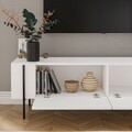 Comoda TV, Hanah Home, Herman, 160x45.6x31.4 cm, Alb