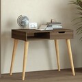 Birou, Hanah Home, Offer, 90x80x60 cm, Nuc antic / Lemn