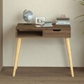 Birou, Hanah Home, Offer, 90x80x60 cm, Nuc antic / Lemn
