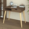 Birou, Hanah Home, Offer, 90x80x60 cm, Nuc antic / Lemn