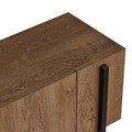 Comoda TV, Hanah Home, Nexus, 180x30x45 cm, Stejar Caucazian / Negru
